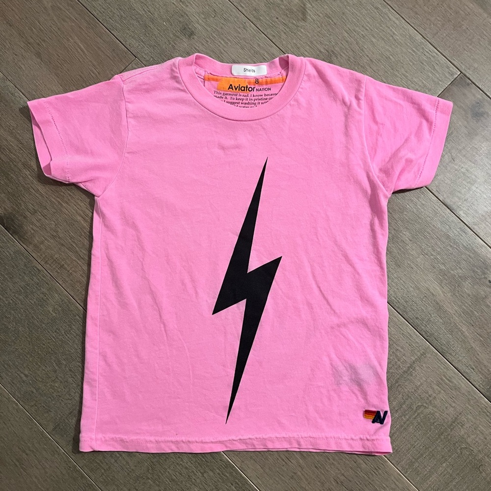 Aviator Nation Kids Lightening Bolt T-Shirt